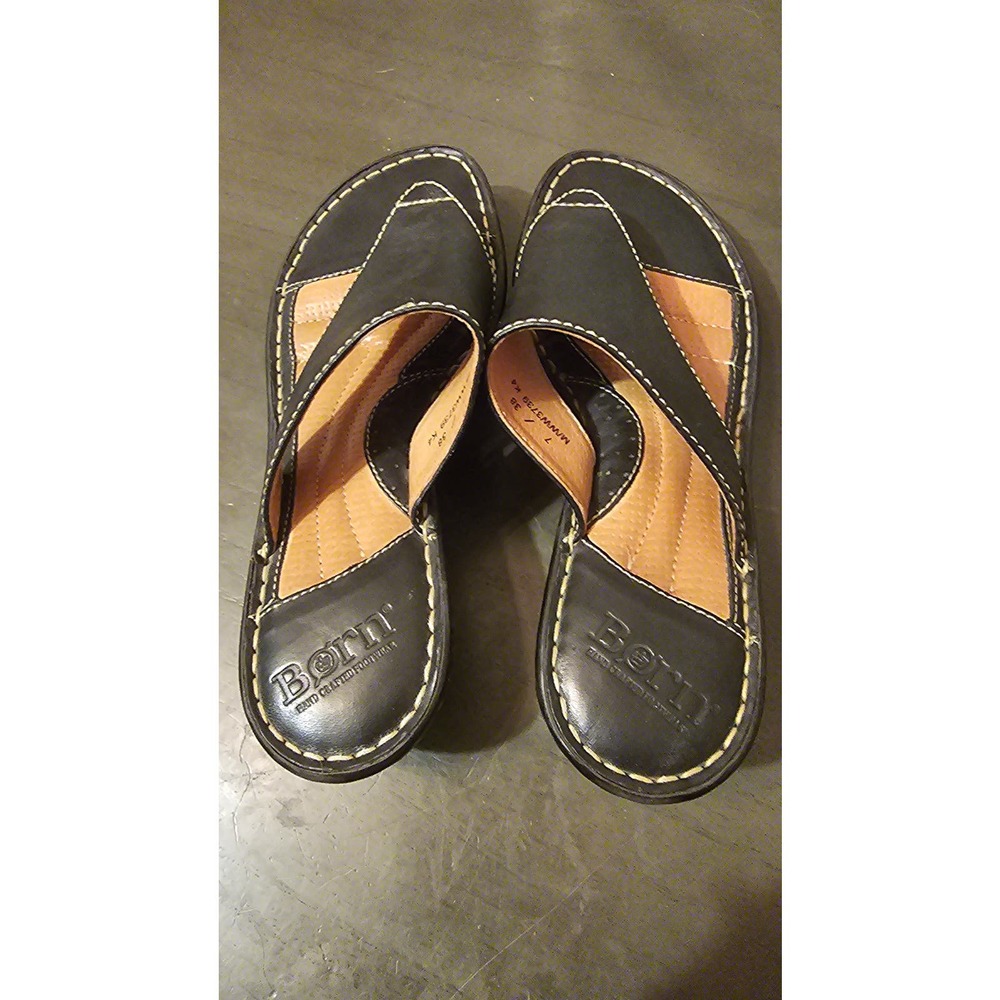 Black Born Leather sandals‎ size 7 - Picture 5 of 6